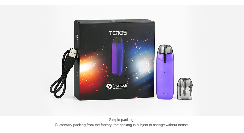 Joyetech Teros AIO Pod Starter Kit 480mAh T Ros Simple Customary packing from the factory  the packing is subject to change without notice