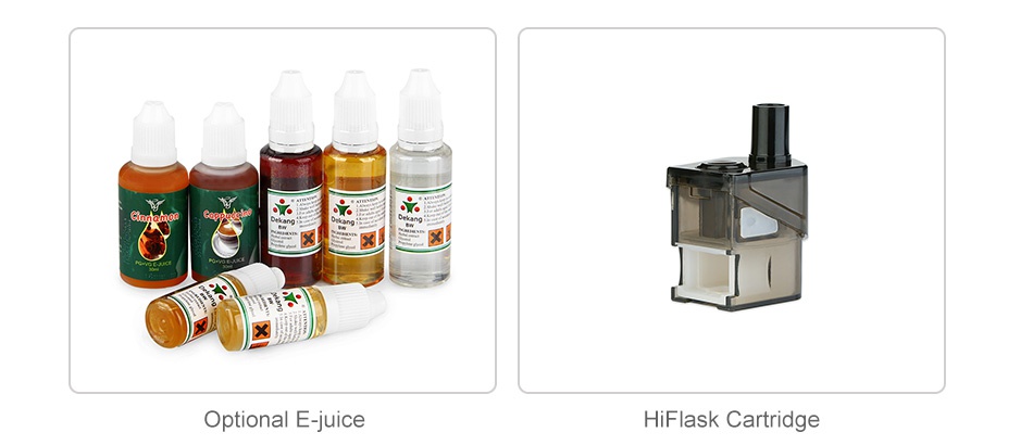 WISMEC HiFlask Starter Kit 2100mAh Optional E juice HiFlask Cartridge