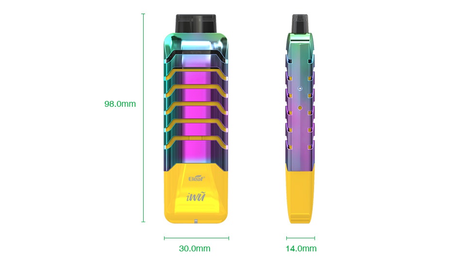 Eleaf iWÅ© 15W Pod Starter Kit 700mAh 98 0mm AlOOF 30 0mm 14 0mm