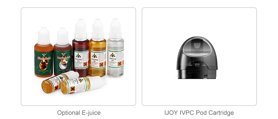 IJOY IVPC Starter Kit 450mAh Optional E juice IJOY IVPC Pod Cartridge