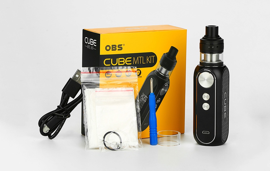 OBS Cube 80W VW Kit with Engine MTL RTA 3000mAh  BS CUB MLKT