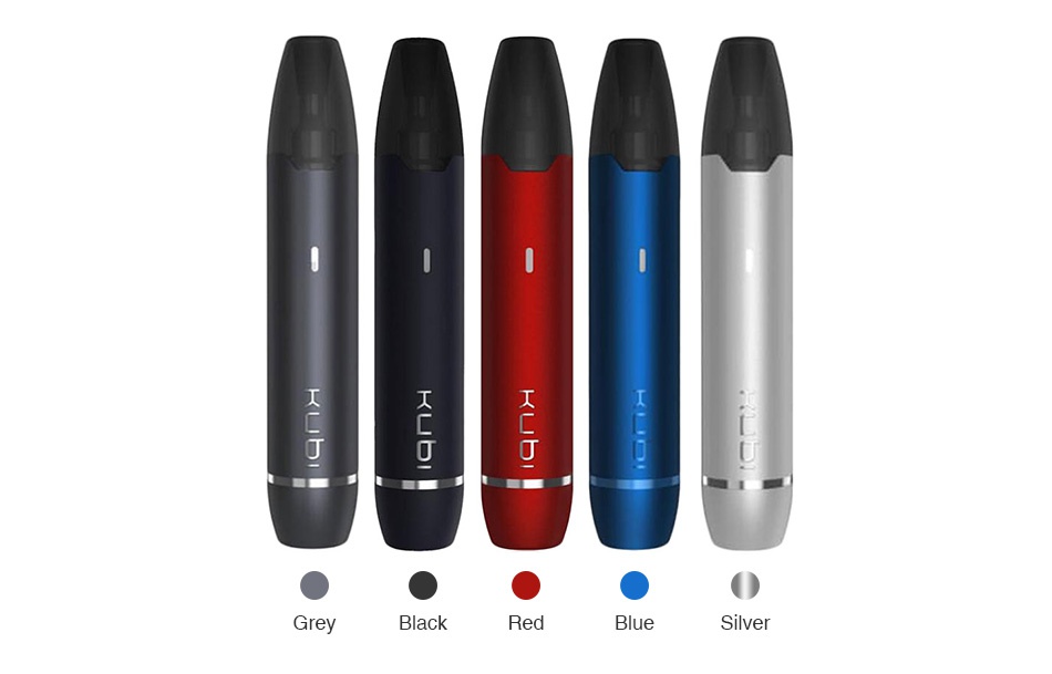 Hotcig Kubi Pod Starter Kit 550mAh Grey Black Red Blue Silver