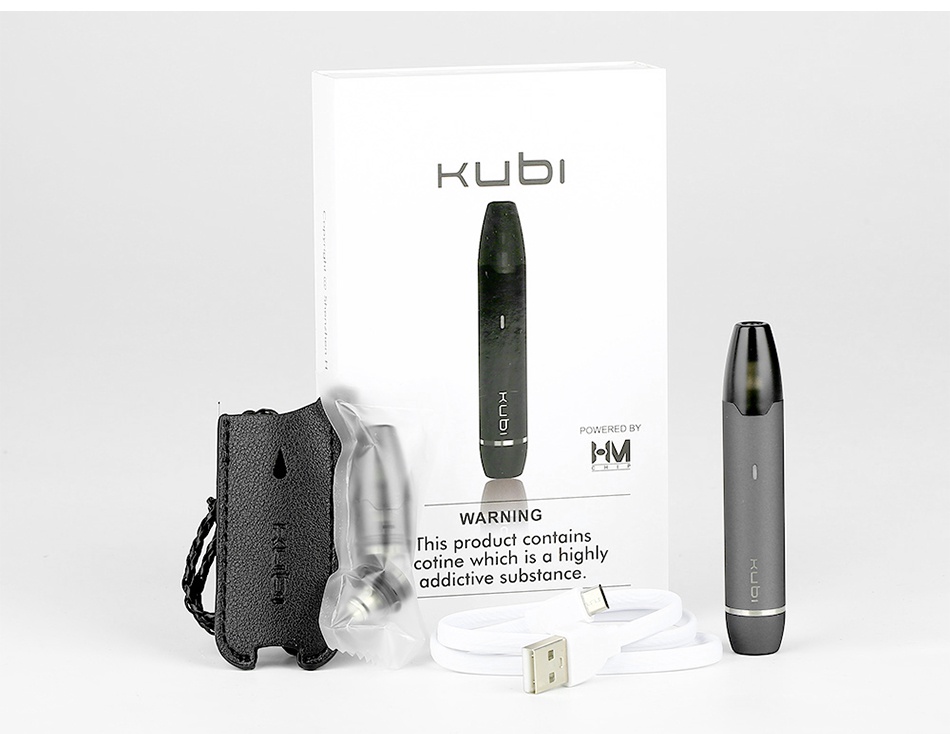 Hotcig Kubi Pod Starter Kit 550mAh Grey Black Red Blue Silver