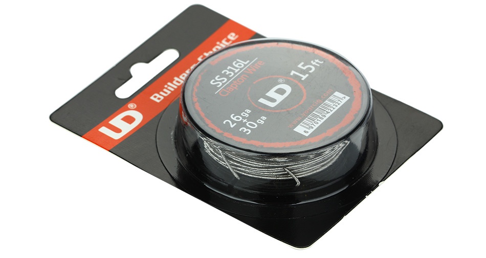 UD SS316L Clapton Wire (26GA+30GA) 15ft SS 316L