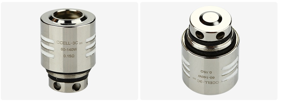 Vaporesso Giant Dual Tank Replacement CCELL Coil 3pcs CCELL 3C ss 60 140W 0 15Q SLO MOpL o9