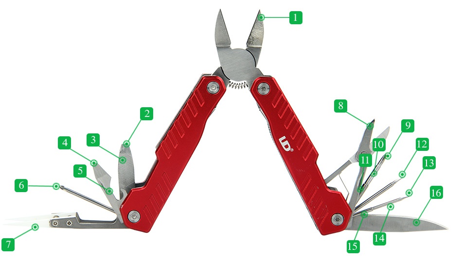 UD Cool Kit With 10-in-1 Multi-functional Tools 6