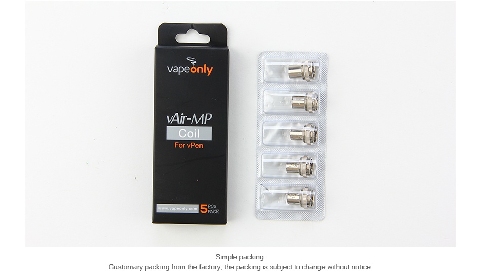VapeOnly vPen Replacement Coil 5pcs vapona   AAir MP Coil For vPen Simple packing Customary packing chang