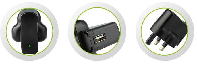 AC-USB Adapter 500mA UK Plug Detailed Instruction