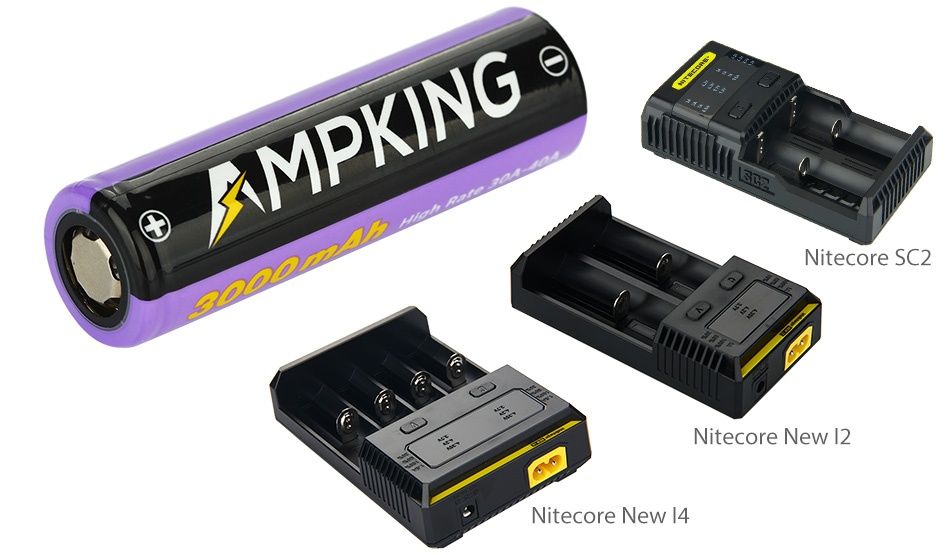 Ampking AK3030 20700 High-drain Li-ion Battery 40A 3000mAh e AMPKING e Nitecore sc2 Nitecore New 2 Nitecore new 4