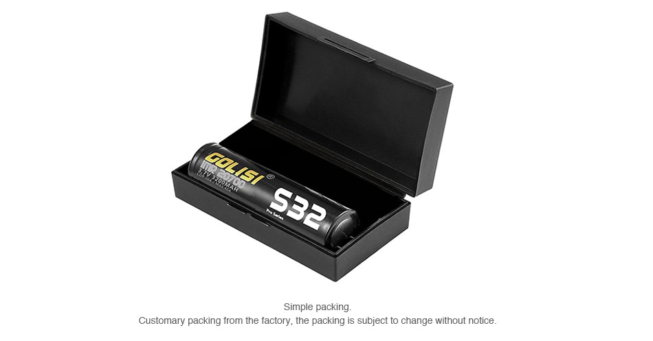 Golisi S32 IMR 20700 High-drain Li-ion Battery 30A 3200mAh Simple packing Customary packing from the factory  the packing is subject to change without notice
