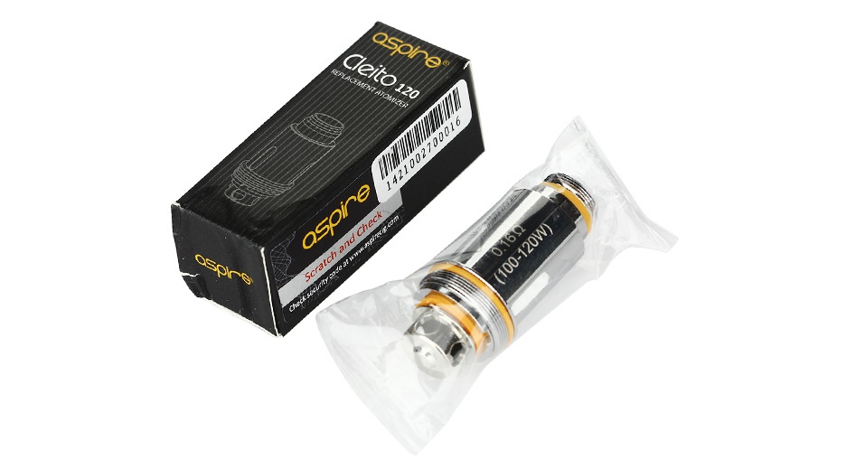 Aspire Cleito 120 Atomizer Head 0 16ohm 0 15ohm