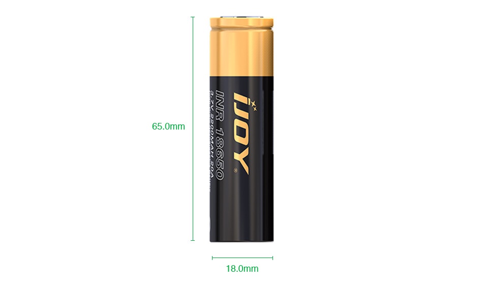 IJOY INR 18650 High-drain Li-ion Battery 30A 2600mAh 65 0mm 18 0mm