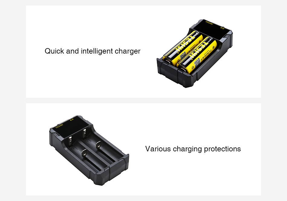 TESIYI E2 Intelligent Battery Charger Quick and intelligent charger Various charging protections