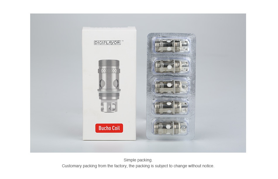 Digiflavor Bucho Replacement Coil 5pcs DIGIFLAV R m    Customary packing from the factory  the packing is subject to change without notice