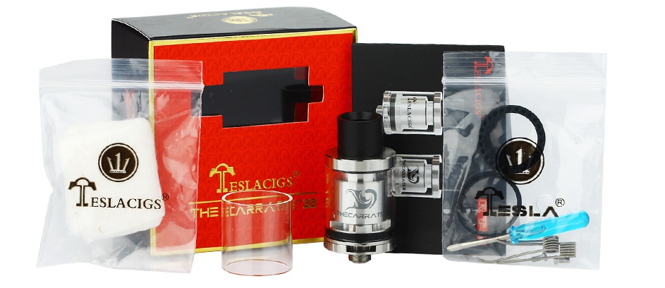 Tesla The Carrate 22 RTA Atomizer 2ml SLACIGS ESLACIGS   L