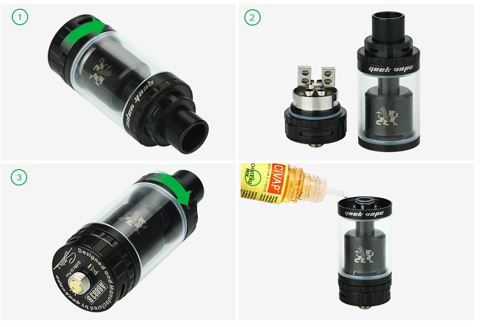 GeekVape Griffin 25 Plus RTA Tank 5ml OPERATION GUIDE