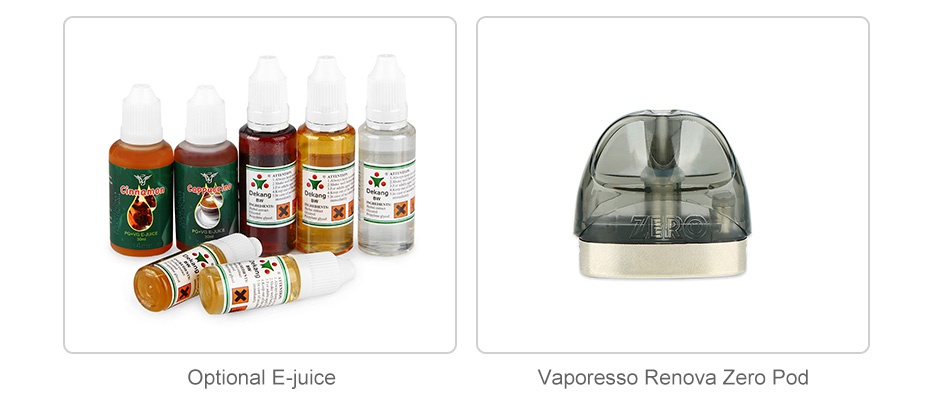 Vaporesso Renova Zero Pod Kit 650mAh Optional E juice Vaporesso Renova Zero Pod