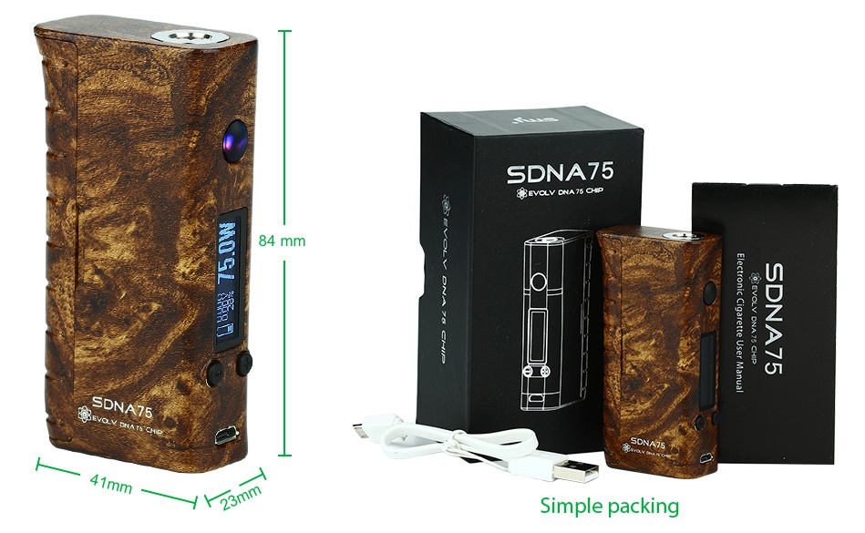 SMY SDNA 75W TC MOD SDNA75 Sim e ple p