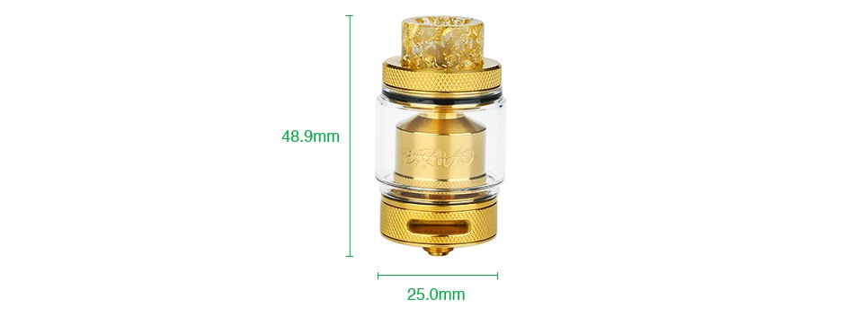 WOTOFO BRAVO RTA 4.5ml/6ml 48 9mm 25 0mm