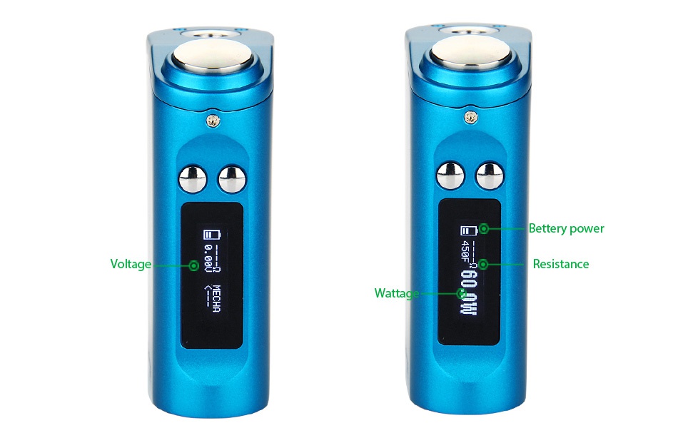 Tesla Nano 60W TC Mod 3600mAh 4  m Bettery power Resistance Wattad