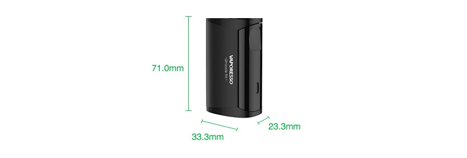 Vaporesso Drizzle Fit Battery 1400mAh Black Silver Gold Red Rainbow Blue red black Green black Red