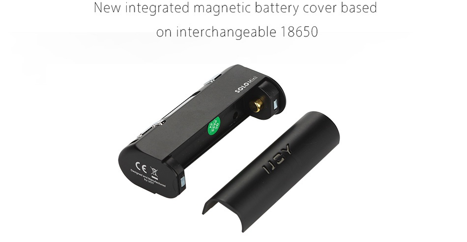 IJOY Solo ELF 80W Starter Kit New integrated magnetic battery cover based on interchangeable 18650