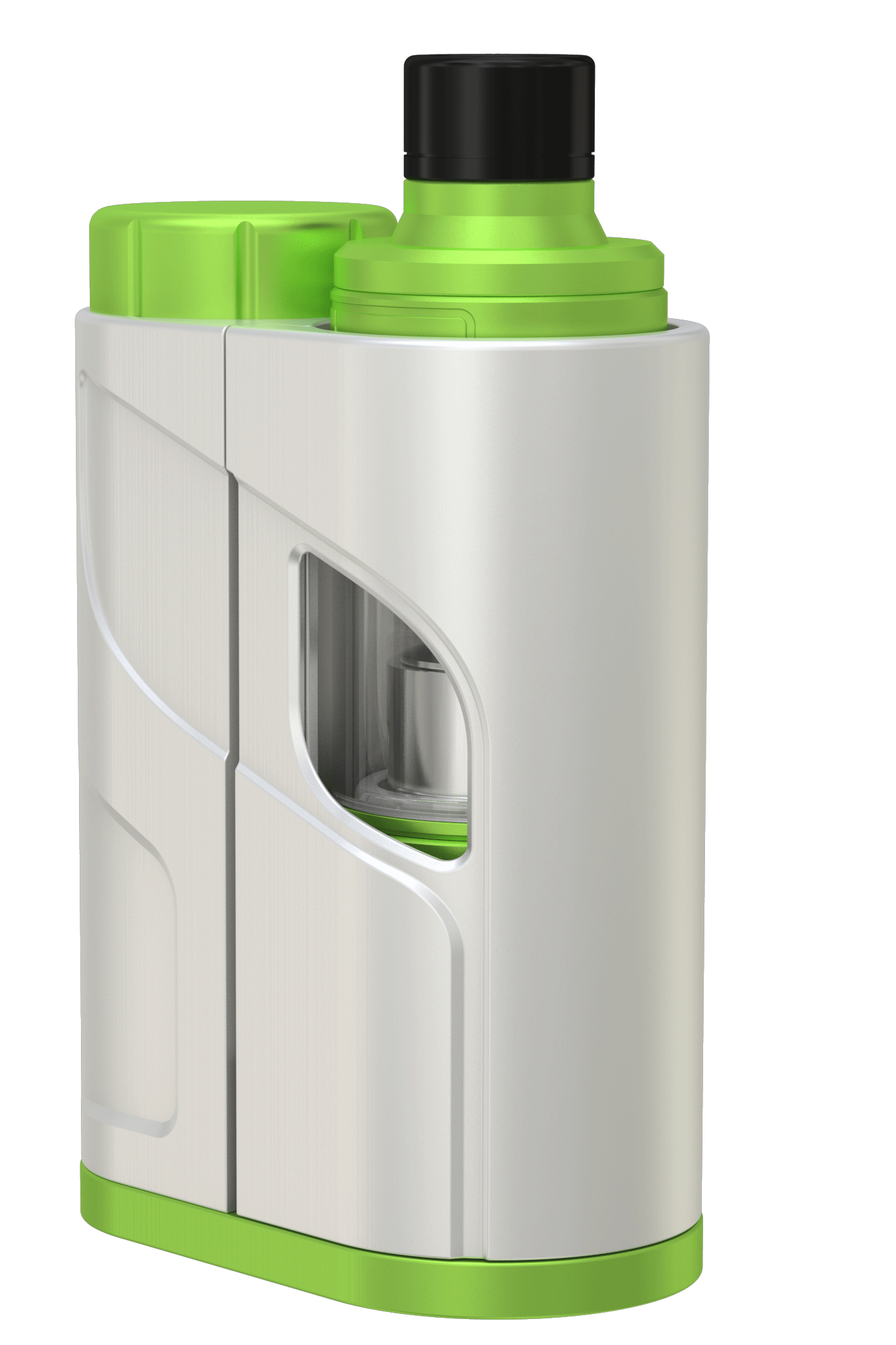 Eleaf iKonn Total with Ello Mini XL Full Kit 5.5ml INNOVATIVE DESIGN OF SLIDING COVER The iKonn Total comes with a new design of sliding cover that not only cleverly reveals e liquid consumption but also protects the tank inside