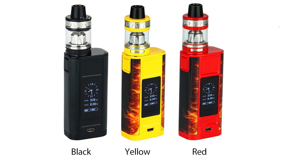 Joyetech CUBOID TAP 228W with ProCore Aries TC Kit Black Yellow Red