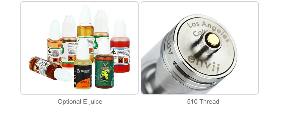 Envii Artisan RTA 3ml SA Optional E juice 510 Thread