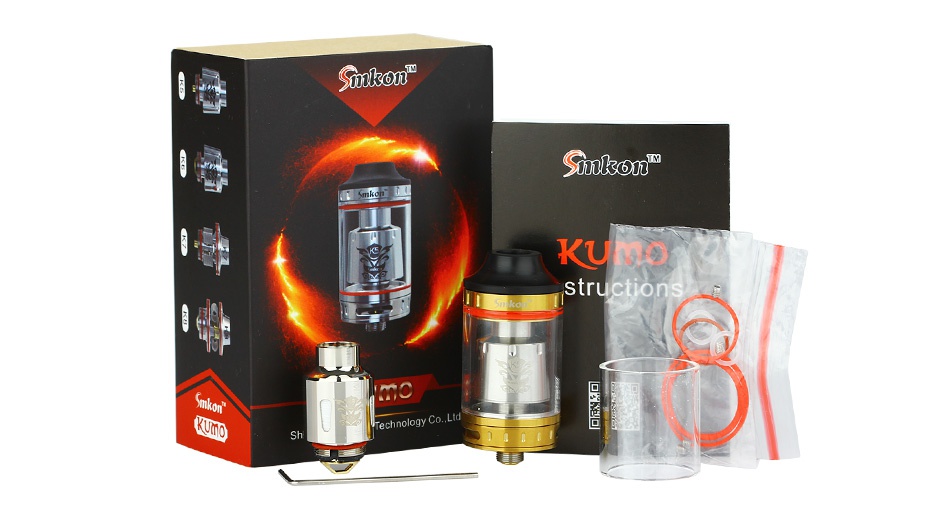 Smkon KUMO RTA/Subohm Tank 4.5ml Sinkon Sinkon KUMA struction