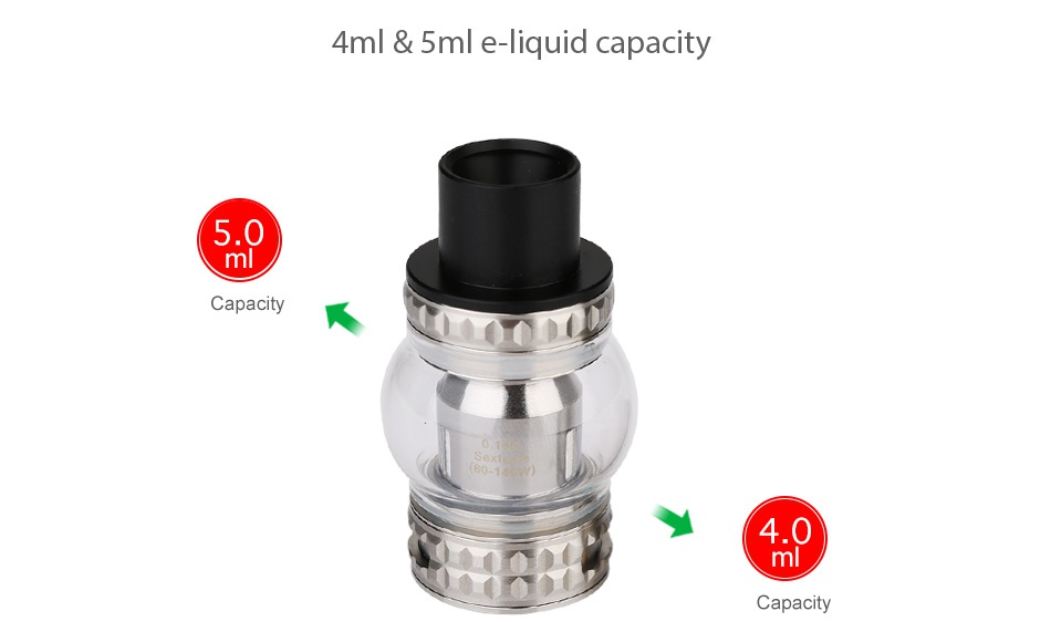 Freemax Fireluke RTA/Subohm Tank 5ml 4ml 5ml e liquid capacity 5 0 4 0 Capacity