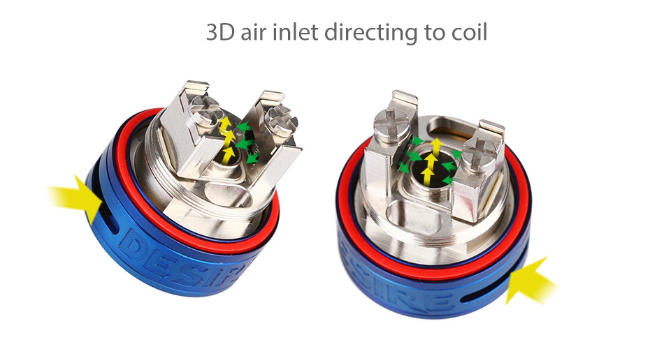 Desire Mad Dog GTA 3.5ml 3D air inlet directing to coil