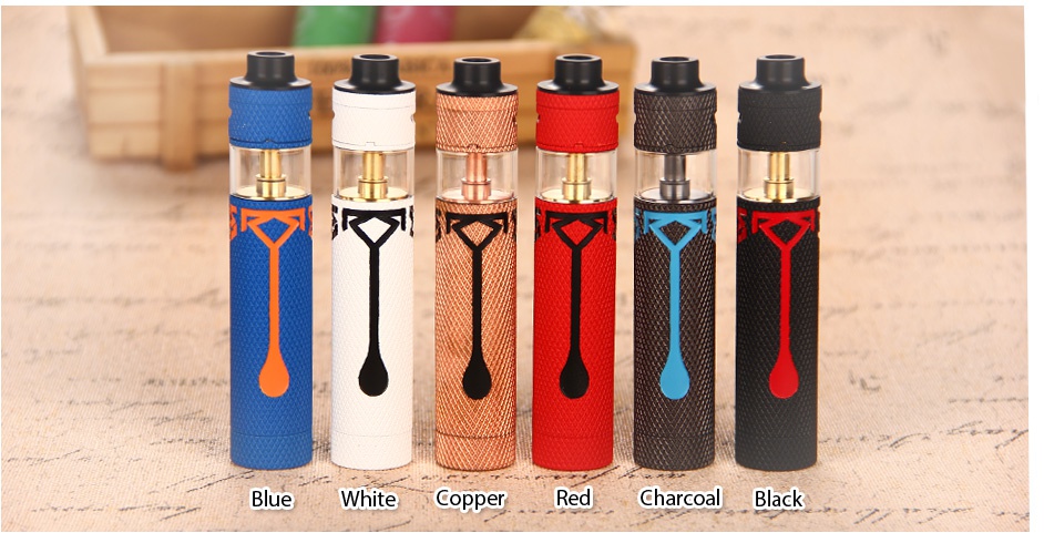 ATOM Revolver Reloaded 2 Mechanical MOD Kit Charcoa ue Copper Black White