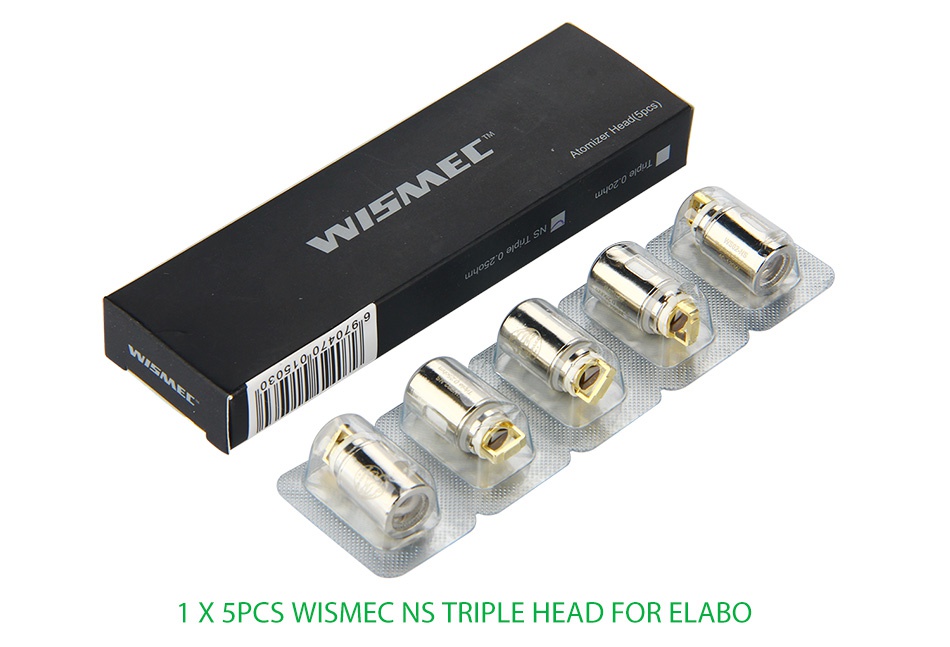 WISMEC NS Triple Head for Elabo 5pcs X5PCS WISMEC NS TRIPLE HEAD FOR ELABO