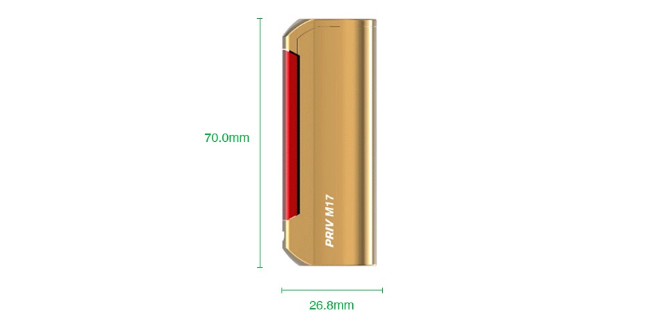 SMOK Priv M17 Box MOD 1200mAh Red Prism gold Green Prism rainbow Purple Prism gun metal Prism chrome Blue Black red