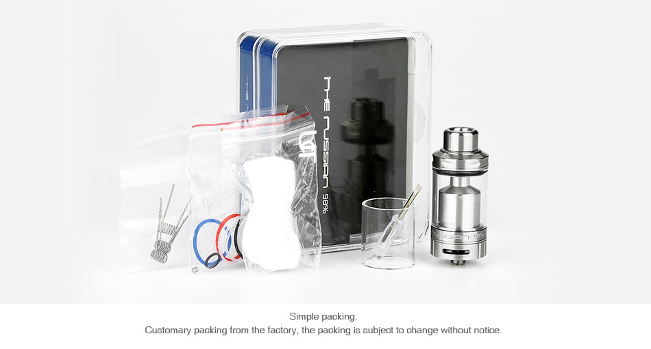 UCT The Russian 98% RTA 5ml Simple packing Customary packing from the factory the packing is subject to change without notic