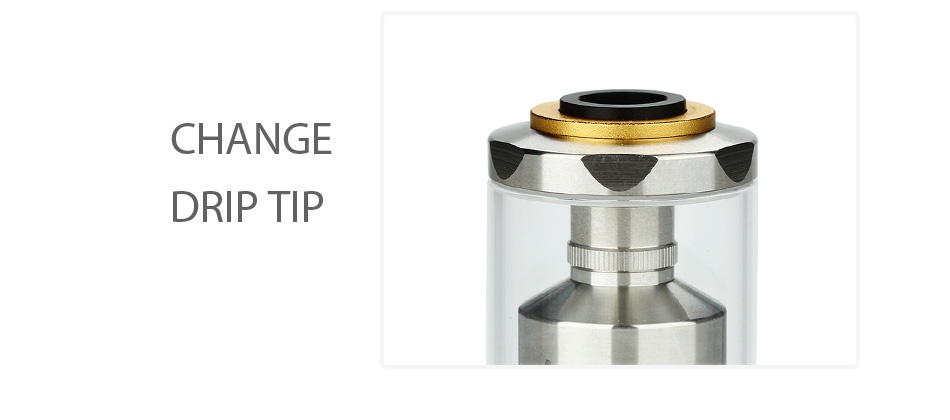 GeekVape Ammit RTA Dual Coil Version 3ml CHANGE DRIP TIP