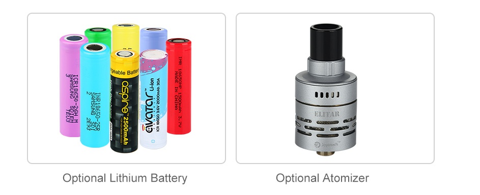 Joyetech Elitar Pipe Battery Body Kit Wood Black White Grey Gold