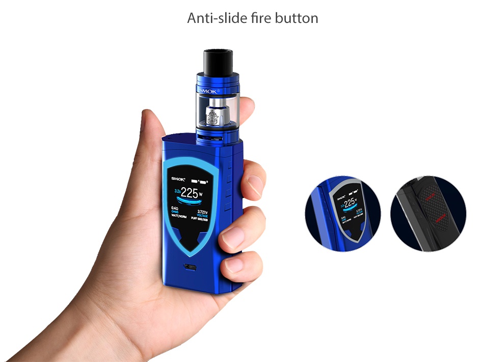 SMOK ProColor 225W TC Kit with TFV8 Big Baby Royal Blue Red Camouflage Rasta Color  Green  Belgium Color Rasta Color  Red Blue and multi Color