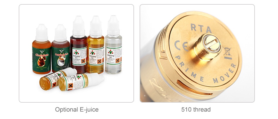 Gemz Prime Mover RTA 3ml RTA E Optional E juice 510 thread