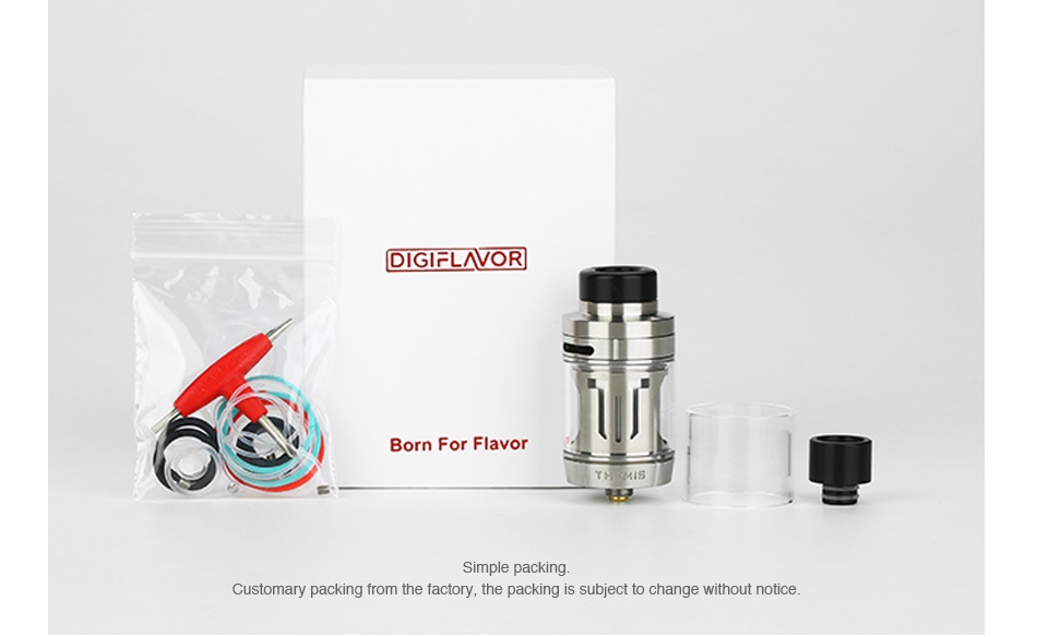 Digiflavor Themis RTA 5ml DIGIFLAVOR Born For Flavor Simple packing Customary packing from the factory  the packing is subject to change without notice