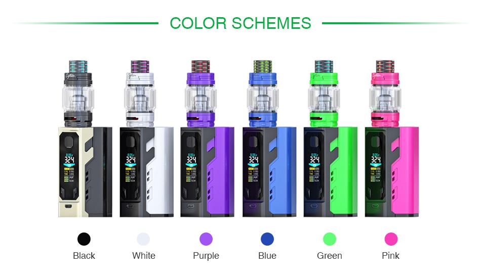 IJOY Captain X3 324W 20700 TC Kit COLOR SCHEMES White Greer