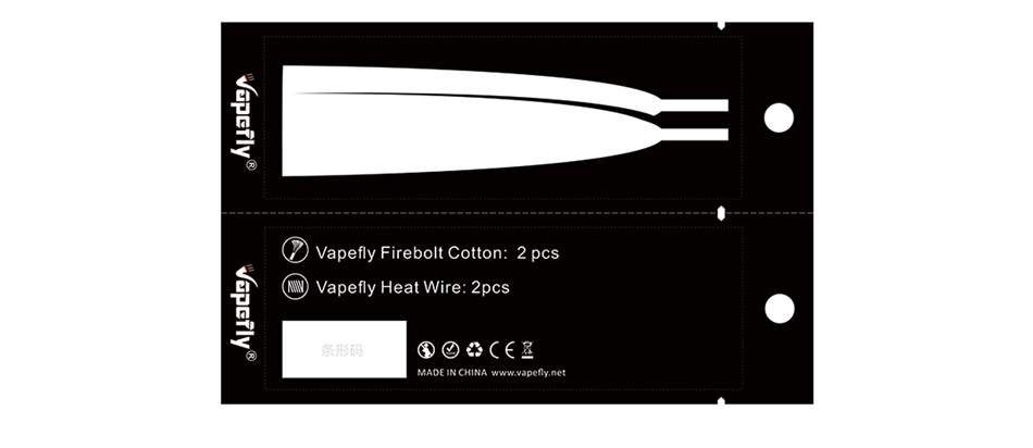 Vapefly Firebolt Cotton and Coils o vapefly Firebolt Cotton  2 pcs  m  Vapefly Heat Wire 2pcs       MadeInChinAwww vapefly ne