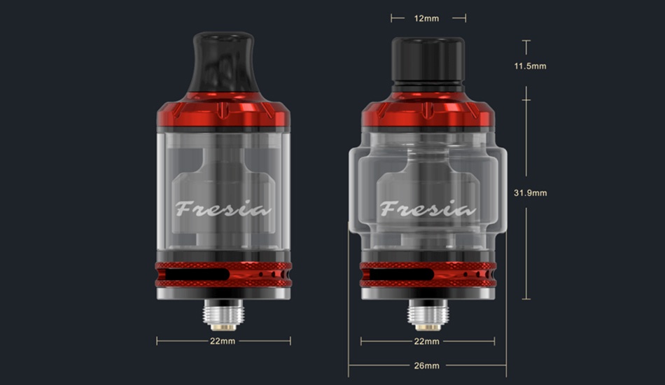 Damn Vape Fresia MTL/DL RTA 2ml 11 5mm   22mm 26mm