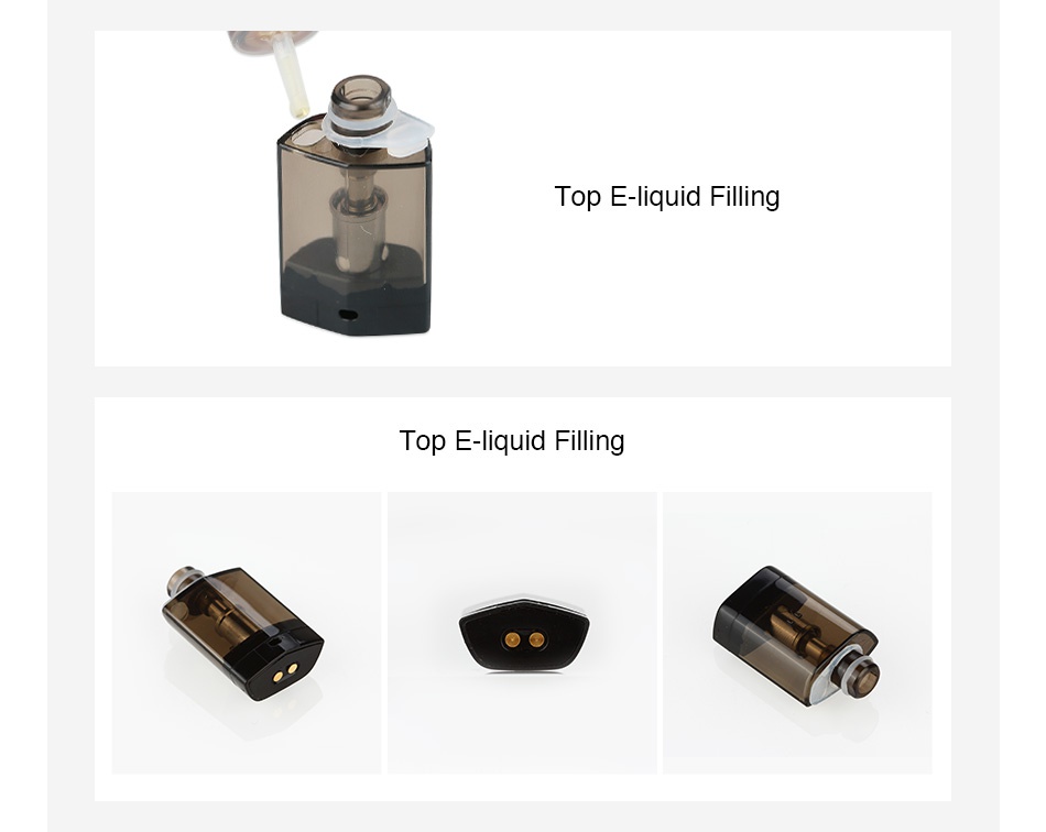 Vaptio C-Flat Pod Cartridge 1.5ml 4pcs Top E liquid Filling Top E liquid Filling