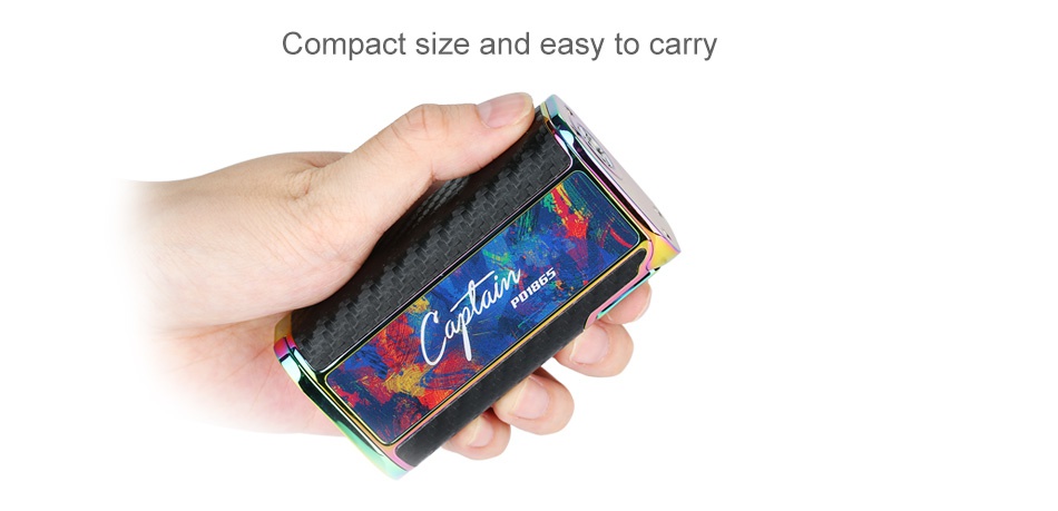 IJOY Captain PD1865 225W TC Box MOD Compact size and easy to carry