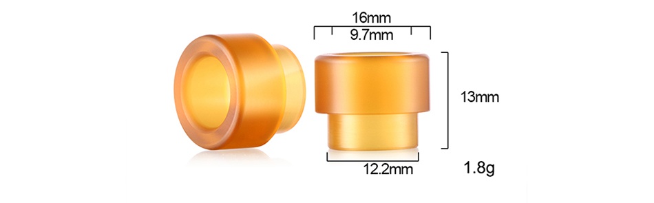 Sailing Drip Tip for Kennedy Goon 528 PEI-6 16mm T9 7mm T 13mm 122mm