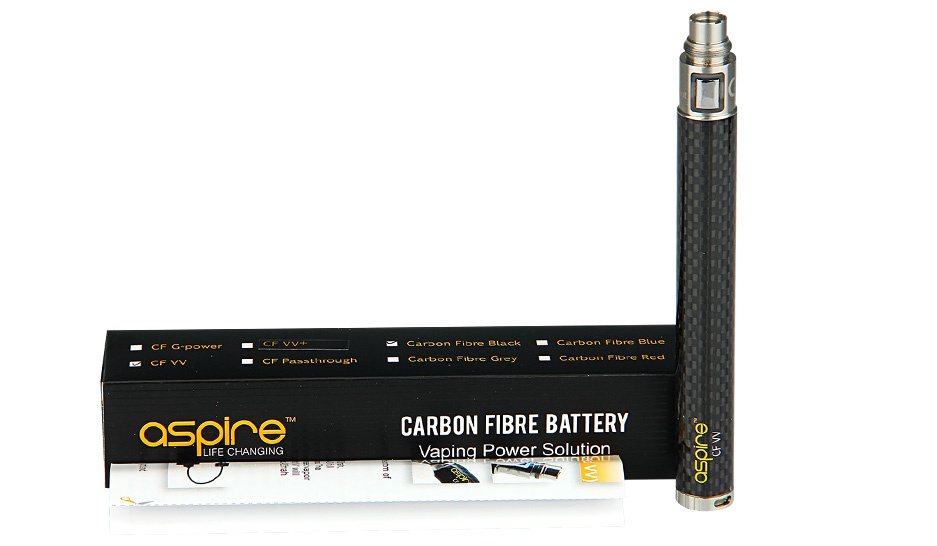 Aspire CF VV Battery 1100mAh OSOne CARBON FIBRE BATTERY aping Power Solution