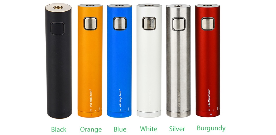 Joyetech eGo Mega Twist+ Battery 2300mAh   000 Black Orange Blue White Silv Burgundy