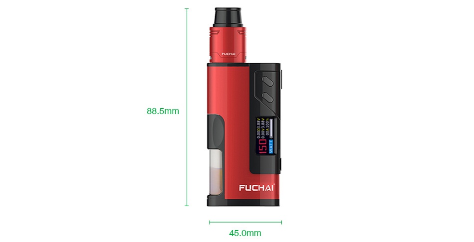 Fuchai Squonk 213 150W 21700 VW Kit 88 5mm FUCHAI 45 0mm